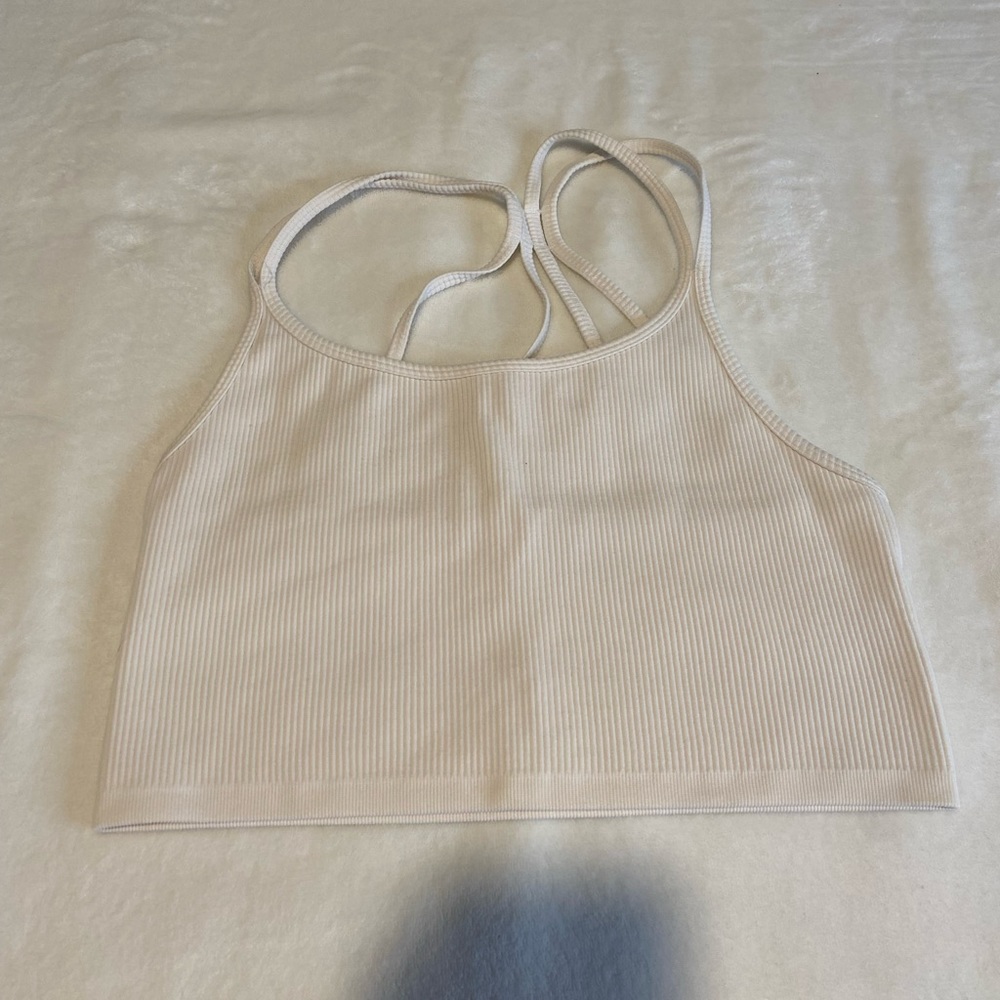 White sports bra